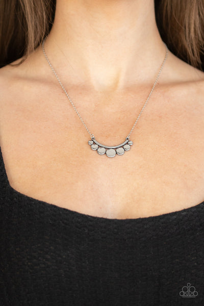 Paparazzi Melodic Metallics - Silver Necklace