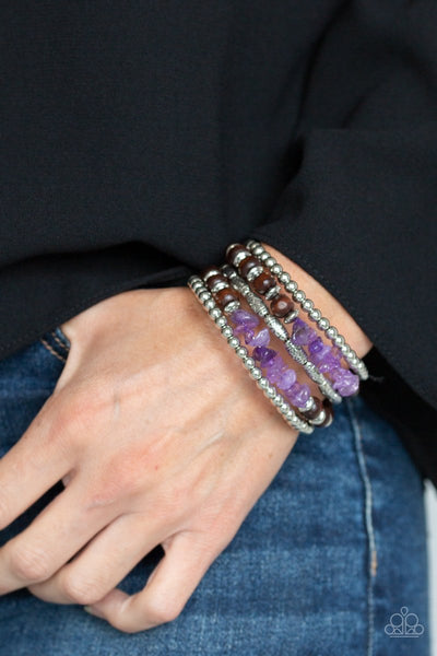 Paparazzi Soul Searchin - Purple Bracelet