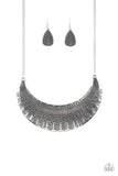 Paparazzi Large As Life - Silver Necklace