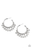 Paparazzi Happy Independence Day - Silver Hoop Earrings