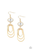 Paparazzi Drop-Dead Glamorous - Gold Earrings
