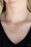 Paparazzi Pretty Petite - White Necklace