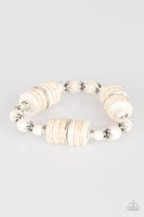 Paparazzi Sagebrush Serenade - White Bracelet