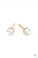 Paparazzi Dainty Decor - Gold Post Earrings