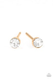 Paparazzi Dainty Decor - Gold Post Earrings
