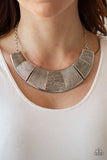 Paparazzi More Roar - Silver Necklace