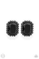 Paparazzi Glitter Enthusiast - Black Clip-On Earrings