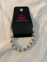 Paparazzi Starlet Shimmer Silver Beaded bracelets