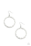 Paparazzi Pearl Palace - White Earrings