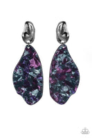 Paparazzi Fish Out Of Water - Purple Post Earrings