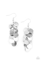Paparazzi Hear Me Shimmer - Silver Earrings