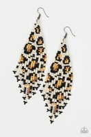 Paparazzi Bodacious Bombshell - White Earrings