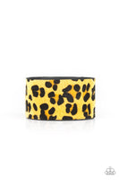 Paparazzi Cheetah Cabana - Yellow Wrap Bracelet
