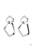 Paparazzi Scrap Yard - Silver Post Earrings