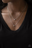 Paparazzi Little Valentine - Silver Necklace