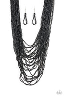 Paparazzi Dauntless Dazzle - Black Necklace