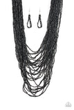 Paparazzi Dauntless Dazzle - Black Necklace