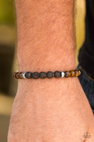 Paparazzi Easygoing - Brown Urban Bracelet