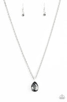 Paparazzi Million Dollar Drop - Silver Necklace