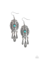 Paparazzi Natural Native - Blue Earrings