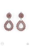 Paparazzi Discerning Droplets - Brown Clip-On Earrings