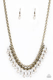 Paparazzi You May Kiss the Bride - Brass Necklace