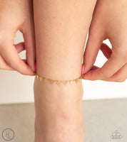 Paparazzi Sand Shark - Gold Anklet