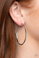 Paparazzi Spitfire - Silver Hoop Earrings
