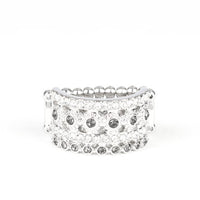 Paparazzi Countess Couture - White Ring