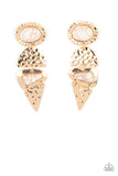 Paparazzi Earthy Extravagance - Gold Post Earrings