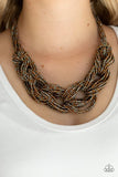 Paparazzi City Catwalk - Copper Necklace