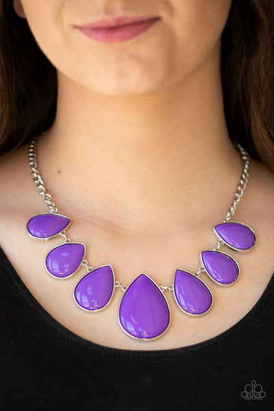 Paparazzi Drop Zone - Purple Necklace