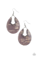 Paparazzi Pool Hopper - Silver Earrings