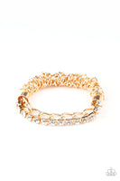 Paparazzi Glamour Grid - Gold Bracelet