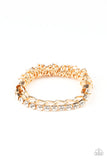 Paparazzi Glamour Grid - Gold Bracelet