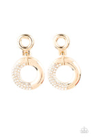 Paparazzi Modern Motivation - Gold Post Earrings