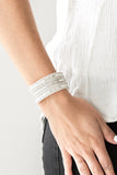 Paparazzi Rebel Radiance - White Wrap Bracelet