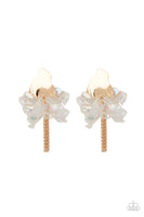 Paparazzi Harmonically Holographic - Gold Post Earrings