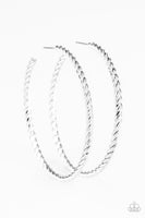 Paparazzi Keep It Chic - Silver Hoop Earrings