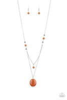 Paparazzi Time To Hit The ROAM - Orange Necklace