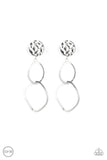 Paparazzi Modern Reflections - Silver Clip-On Earrings