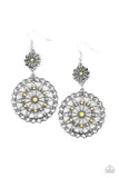 Paparazzi Beaded Brilliance - Yellow Earrings