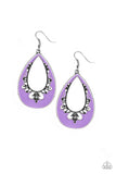 Paparazzi Compliments To The CHIC - Purple Earrings