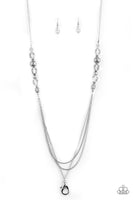 Paparazzi Native New Yorker - White Lanyard Necklace