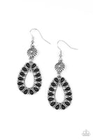 Paparazzi Stone Orchard - Black Earrings