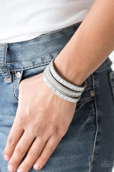 Paparazzi Fashion Fanatic - Silver Wrap Bracelet