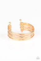 Paparazzi Sleek Shimmer - Gold Bracelet