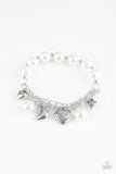 Paparazzi More Amour - White Bracelet