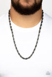 Paparazzi Pit Stop - Black Men’s Necklace