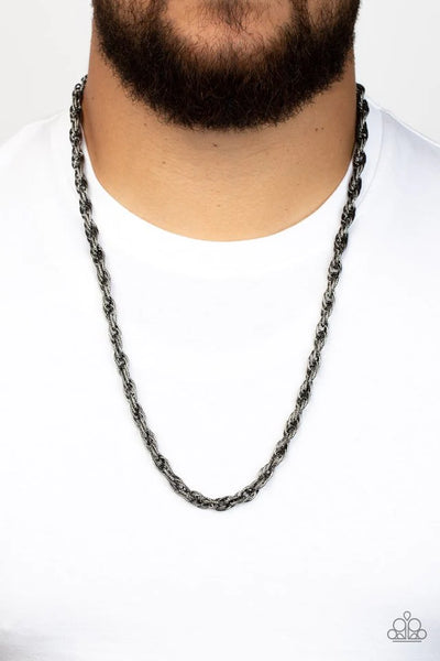 Paparazzi Pit Stop - Black Men’s Necklace